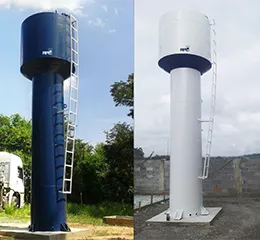 Reservatório Taça com Água na Coluna 